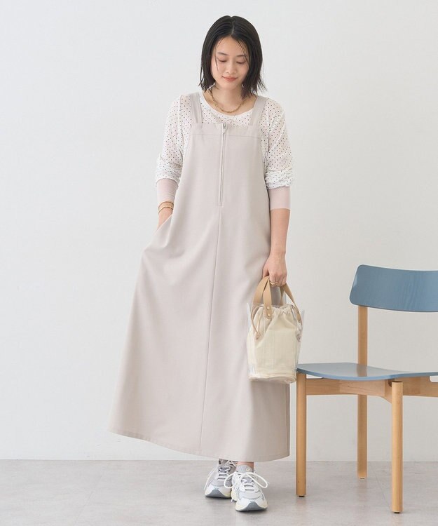 AMERICAN HOLIC 【前後2WAY】ZIPジャンスカ Gray Beige