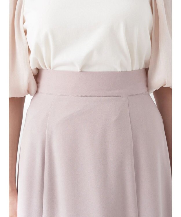 earth music&ecology バイカラーラッフルヘムスカート Pink Beige