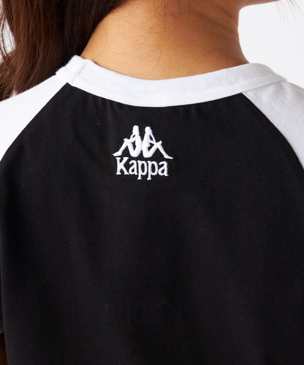 OP／FILA 【Kappa】ショート丈 ラグランミニTシャツ ブラック
