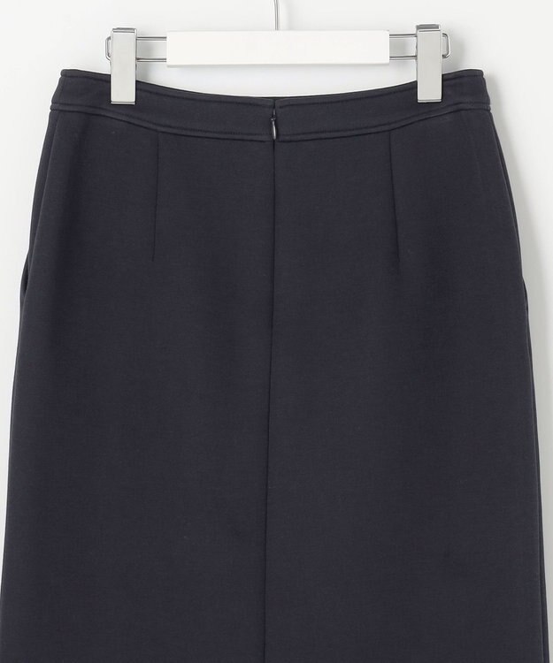 J.PRESS LADIES 【洗える】ダンボールジャージー ナロー スカート ネイビー系