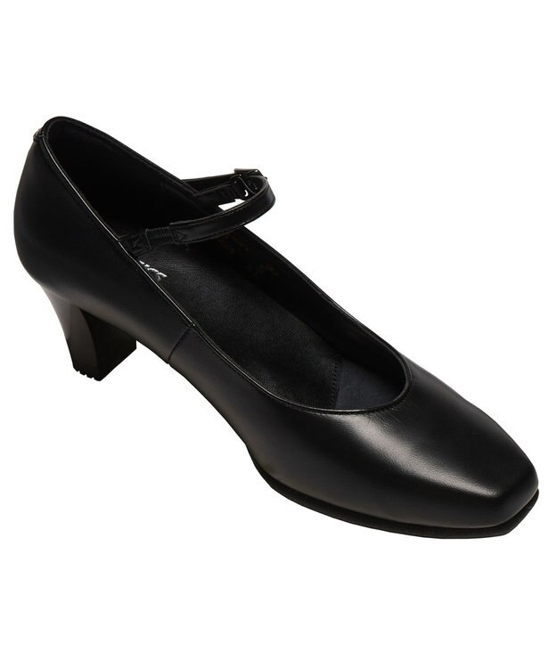 ASICS WALKING ペダラウォーキングシューズ E ヒール高5.0cm ブラック系