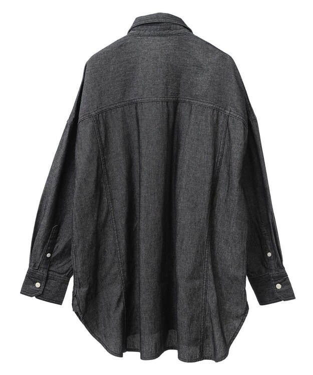 Green Parks デニムＢＩＧシャツ Black