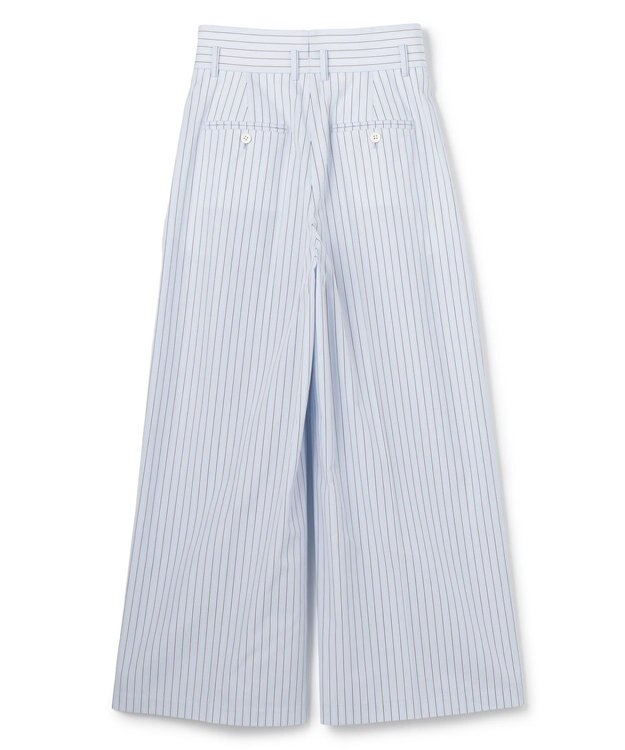 uncrave THOMAS MASON ワイドトラウザー ブルーストライプ