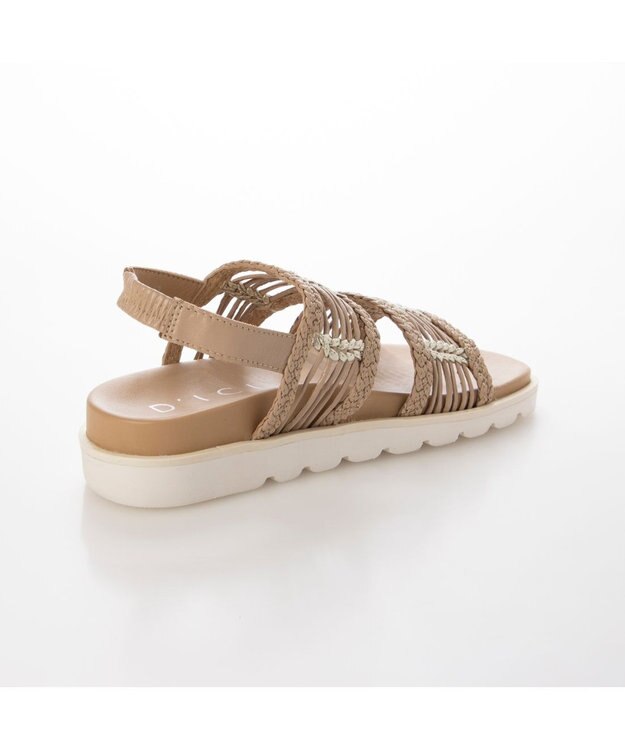 MODE ET JACOMO <D'ICI>フットベッドメッシュサンダル オークミックス