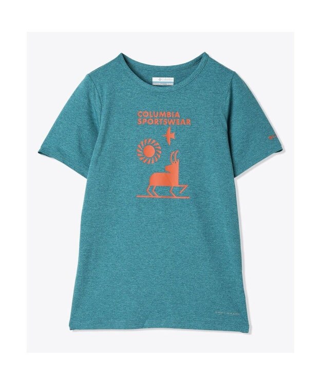 Columbia Columbia/ 【KIDS】テックトレイルショートスリーブグラフィックシャツ /コロンビア River Blue Heather、 Explore Outdoors