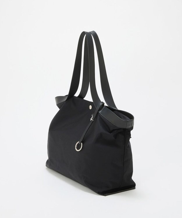 TOPKAPI 【Breath TOPKAPI】MORPH モーフ リンクルナイロン トートバッグ チャーム付き　A4 / 超軽量 /撥水 ブラック