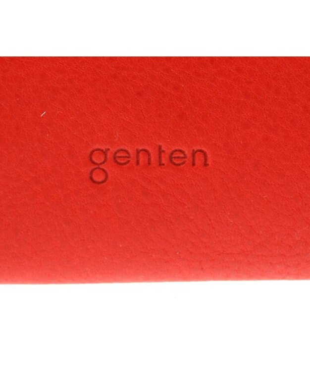 genten トスカ Lファスナー長財布 レッド