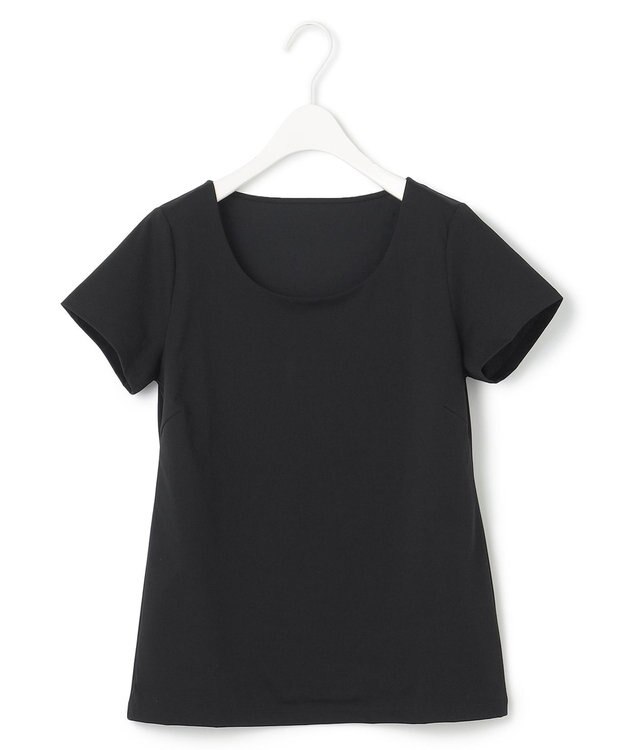 ICB 【接触冷感・UVケア・防シワ・洗える】スーペリアジャージー 半袖プルオーバー オフホワイト系