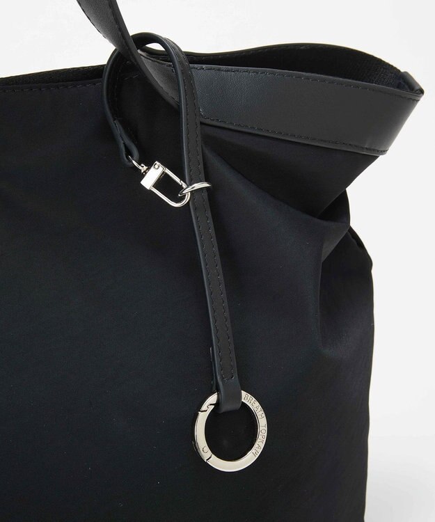 TOPKAPI 【Breath TOPKAPI】MORPH モーフ リンクルナイロン トートバッグ チャーム付き　A4 / 超軽量 /撥水 ブラック