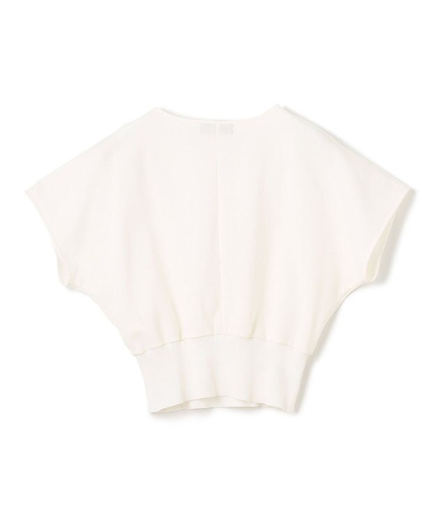 uncrave ダブルフェイスジャージー ドルマンスリーブリブトップス オフ