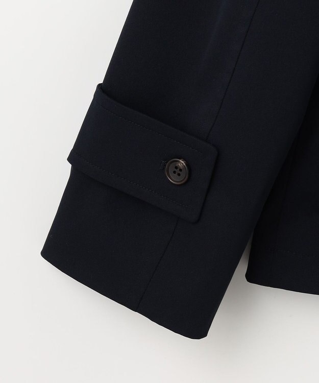 組曲 L ショートライトトレンチ ジャケット ネイビー系