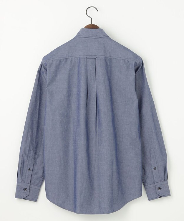 JOSEPH ABBOUD 【キングサイズ・環境配慮型素材】ビオグレースシャンブレー シャツ ネイビー系