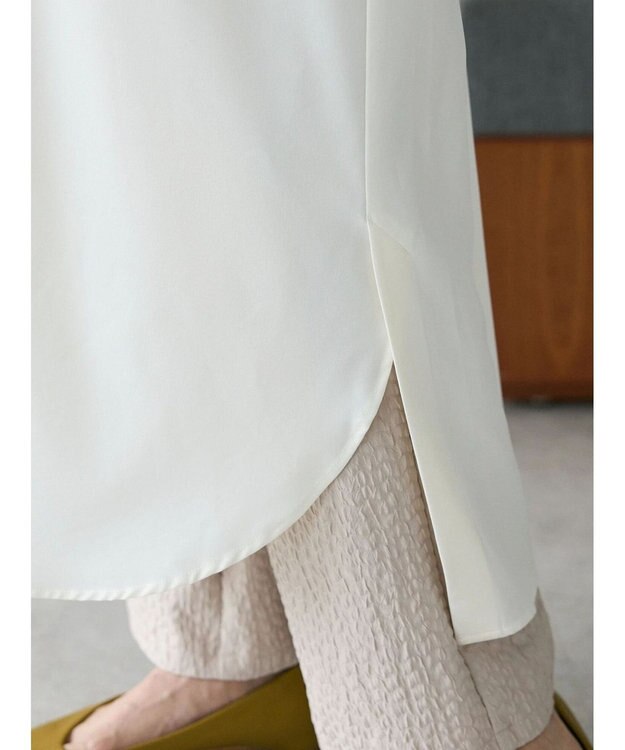 CRAFT STANDARD BOUTIQUE イージーケアタック入りワンピース Ivory