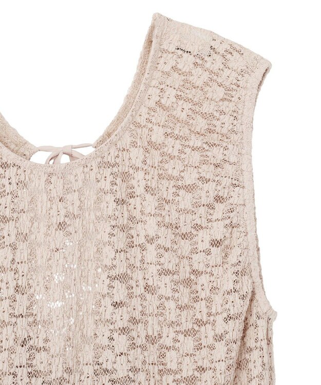 earth music&ecology 【2WAY】レースギャザーワンピース Beige