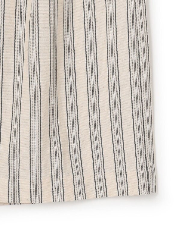 J.PRESS YORK STREET 【WOMEN】リネンストライプ スカート アイボリー系1