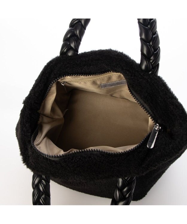 UNBILLION カシュカシュ cachecache / ブレイドハンドルボアミニトート ブラック