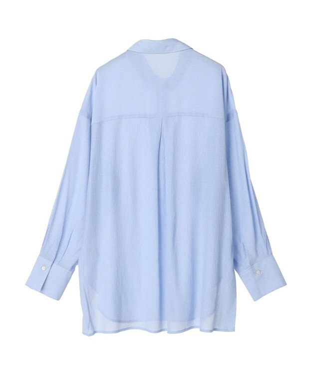 Green Parks ワッシャービッグシャツ Sax