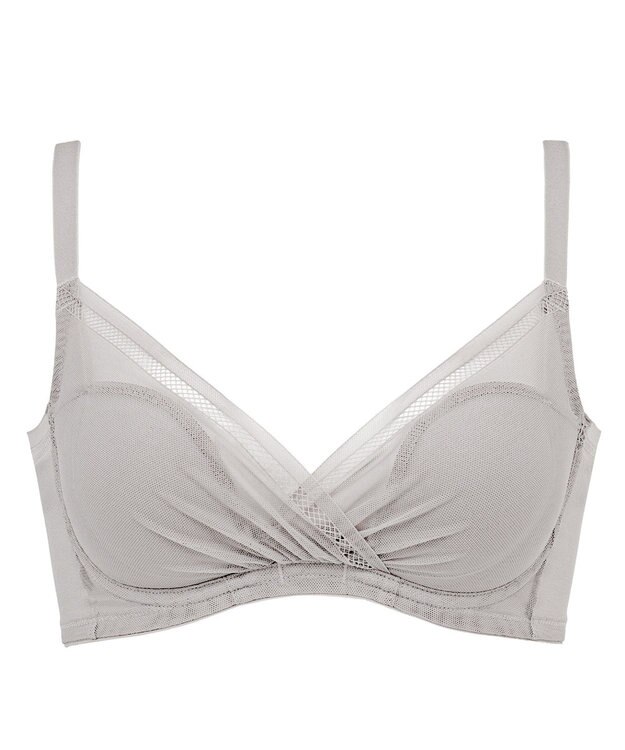 BRADELIS New York 【BRADELIS FIT】ヌーディモールドカップブラ25S1 ブラデリス アウターに響きにくい補正ブラジャー ライトグレー