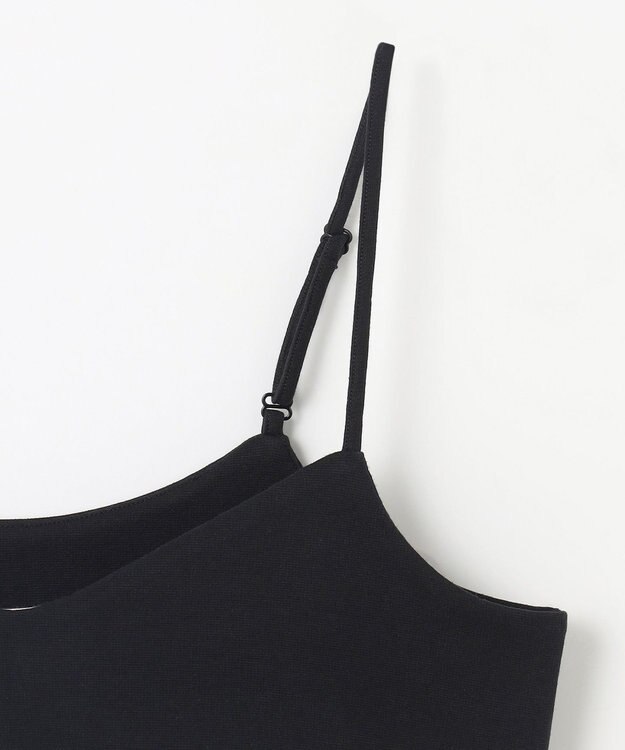 NAVE ストレッチポンチ クロップドキャミ ブラック系