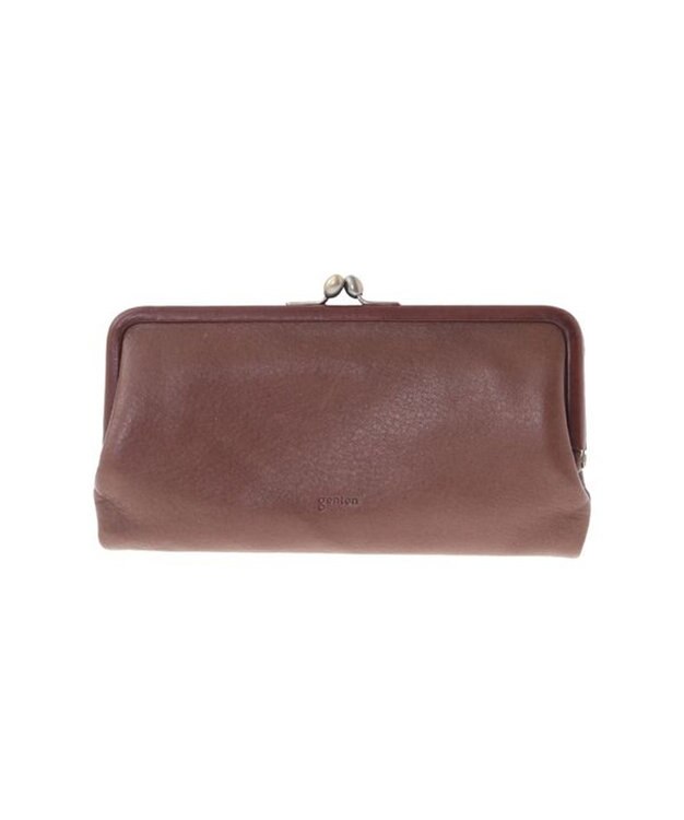 genten gソフト2 口金二つ折り長財布 ノウチャ