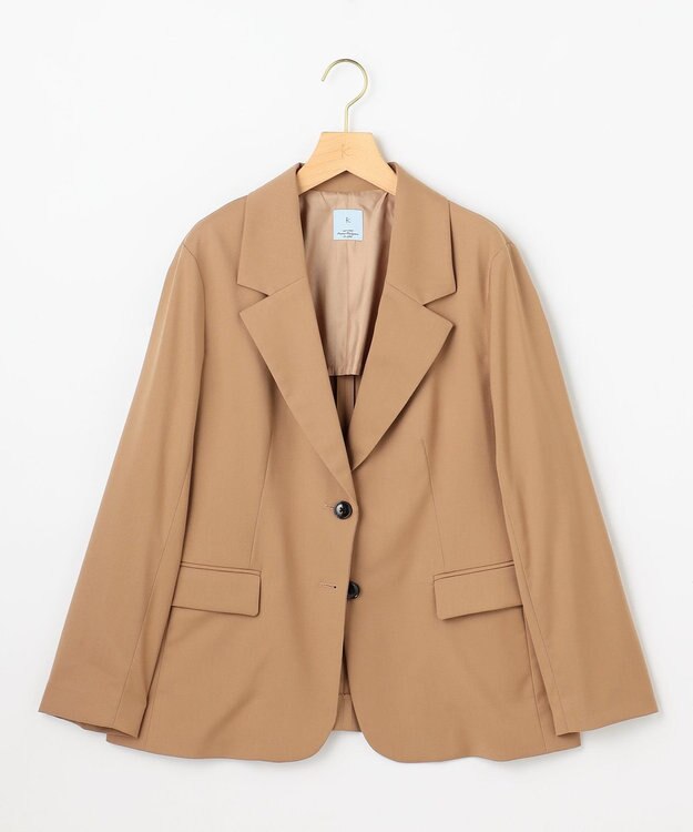 組曲 L 【加藤ローサさん着用】ハンサムツイル ジャケット ベージュ系