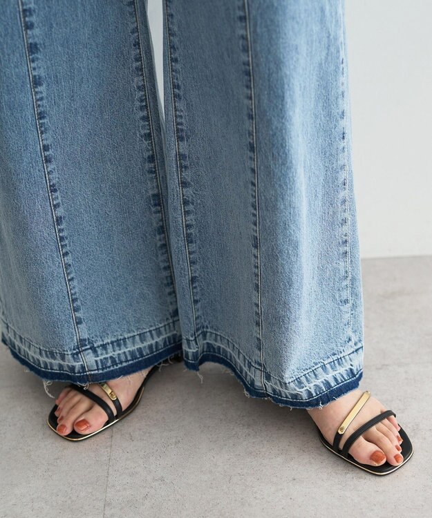 YECCA VECCA 綿麻バギーデニムパンツ Light Indigo