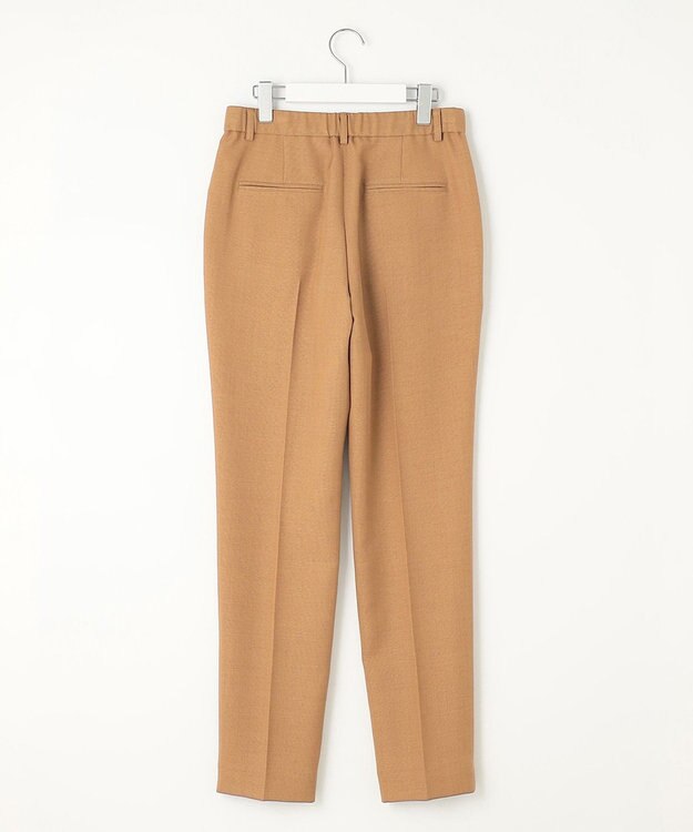 自由区 L 【セットアップ対応・洗える】ハニカムクロステーパード パンツ ブラウン系