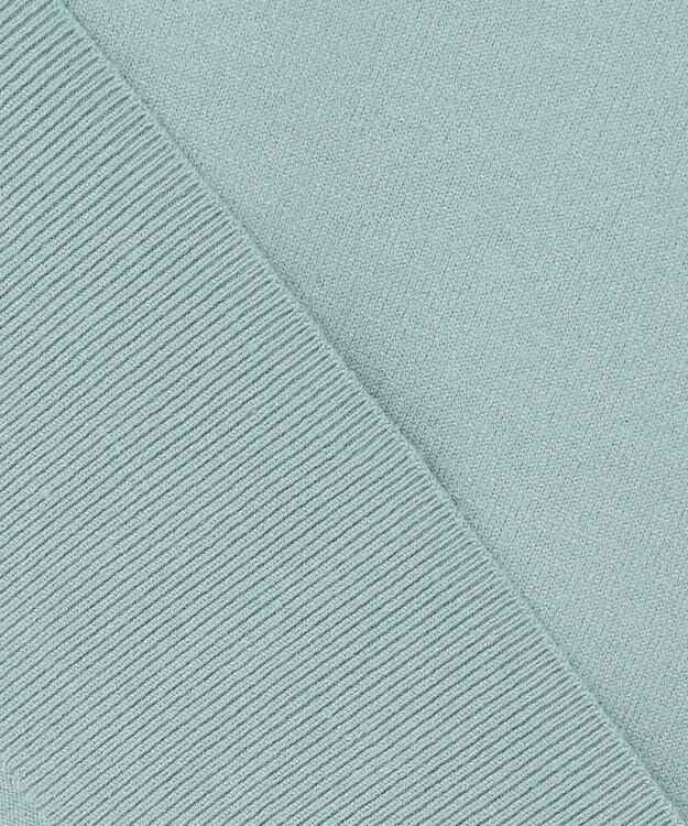 23区 L 【洗える】コンフォートストレッチ パフスリーブ ニット ライトグリーン系