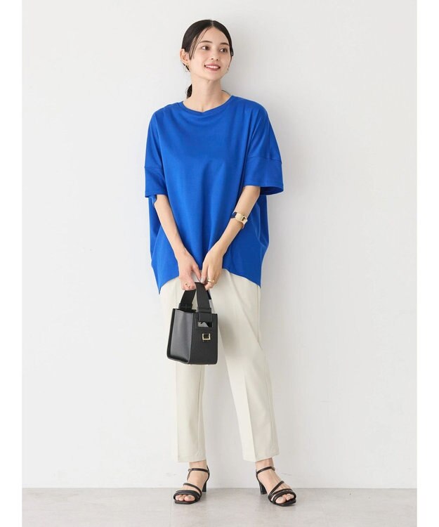 AMERICAN HOLIC ＵＶカット＋接触冷感　コクーンカットプルオーバー Blue