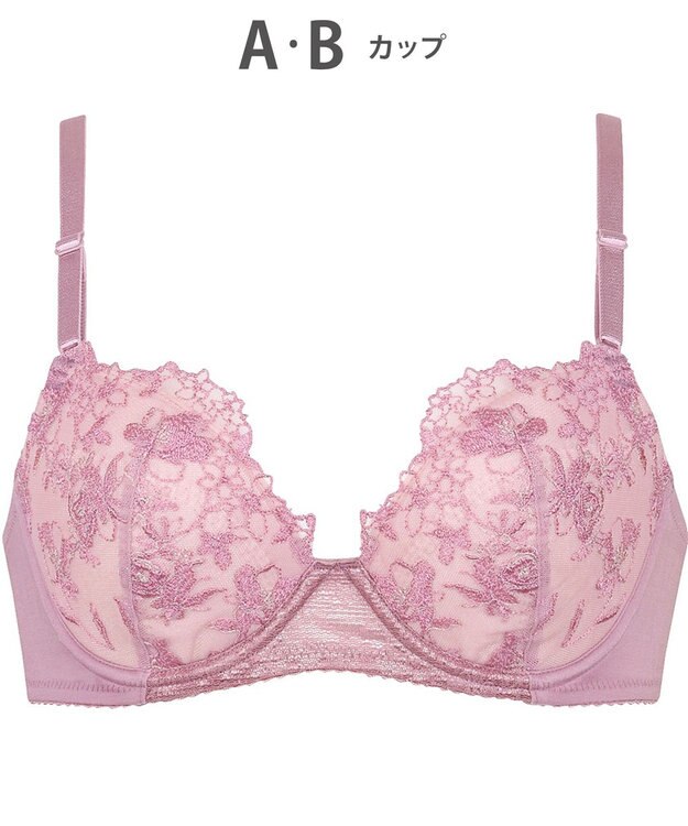 Wing ブラジャー 自然なまるみシルエット ラクなつけごこち ふんわり素材でバストにフィット 【ナチュラルアップブラ】 ブラ KB2061 ウイング／ワコール ストロベリー