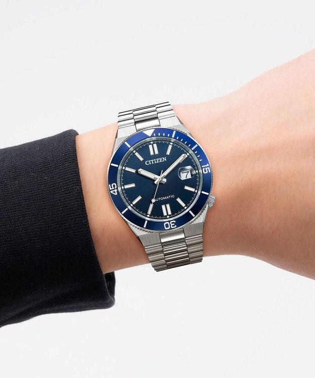 CITIZEN 【メカニカルウオッチ TSUYOSA】豊富なカラーバリエーションが人気の機械式腕時計 NJ0230-59L シルバー