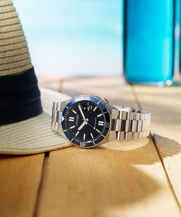 CITIZEN 【メカニカルウオッチ TSUYOSA】豊富なカラーバリエーションが人気の機械式腕時計 NJ0230-59L シルバー