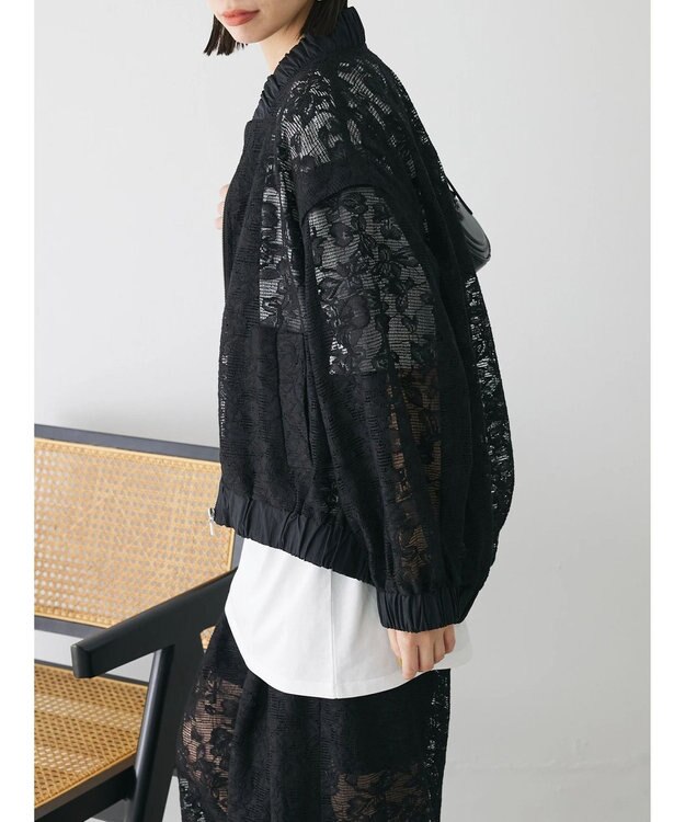 Green Parks ２ＷＡＹ　レースブルゾン Black