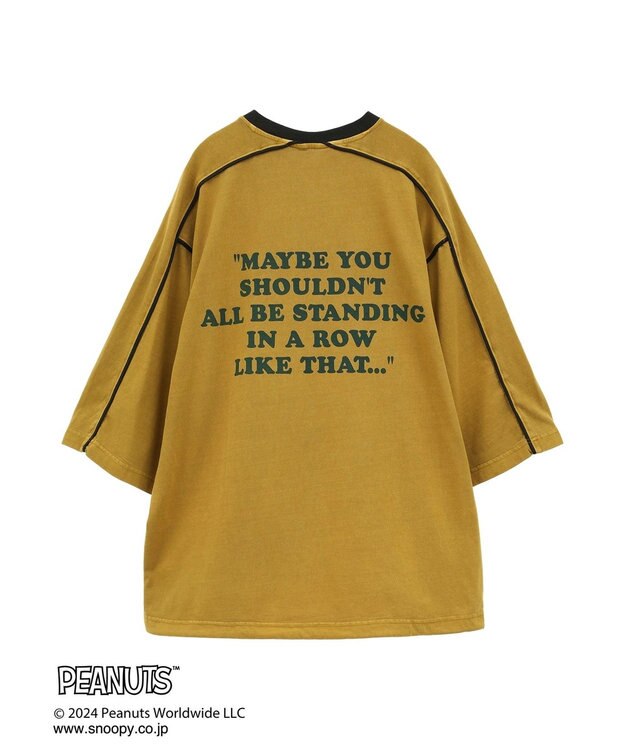 CRAFT STANDARD BOUTIQUE 【ユニセックス】PEANUTS/スヌーピー ゲームシャツTEE Mustard