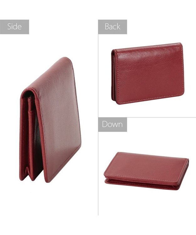 UNBILLION Otias バッファローレザー名刺入れ レッド