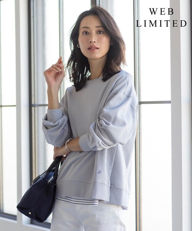 J.PRESS LADIES 【WEB限定】URAKE カットソー ライトグレー系