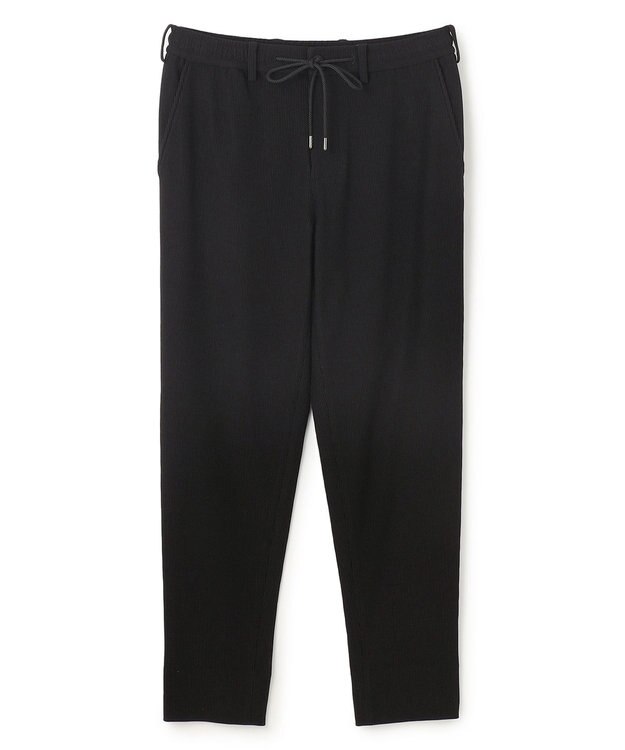 JOSEPH HOMME 【洗える/ストレッチ】ソフトプリーツストレッチ ドロスト付テーパードパンツ / PEGG CONVERTIBLE ブラック系