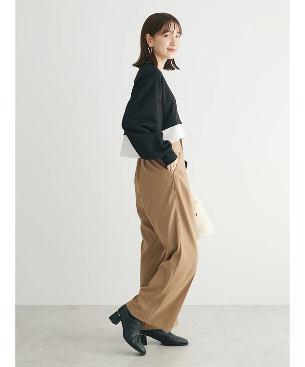 Green Parks ・ＥＬＥＮＣＡＲＥ　ＤＵＥレイヤードウラケプルオーバー Black