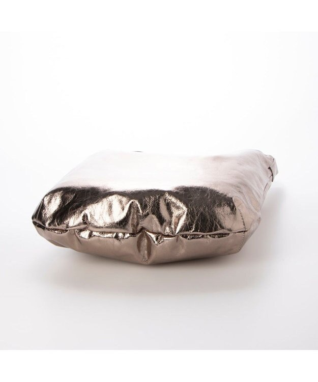 UNBILLION カシュカシュ cachecache / クラッシュメタリック2wayホーボーショルダー ダークシルバー