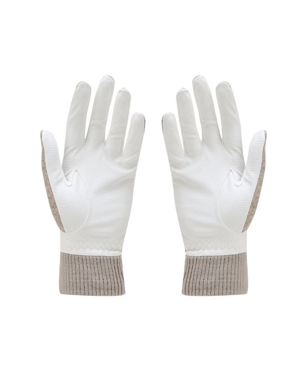 DAKS 【DAKS GOLF】ニット＆羊革グローブ ベージュ