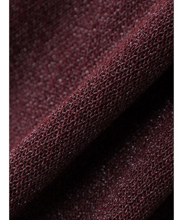 Green Parks ・ＥＬＥＮＣＡＲＥ　ＤＵＥバックパールシアー５分ニット Bordeaux