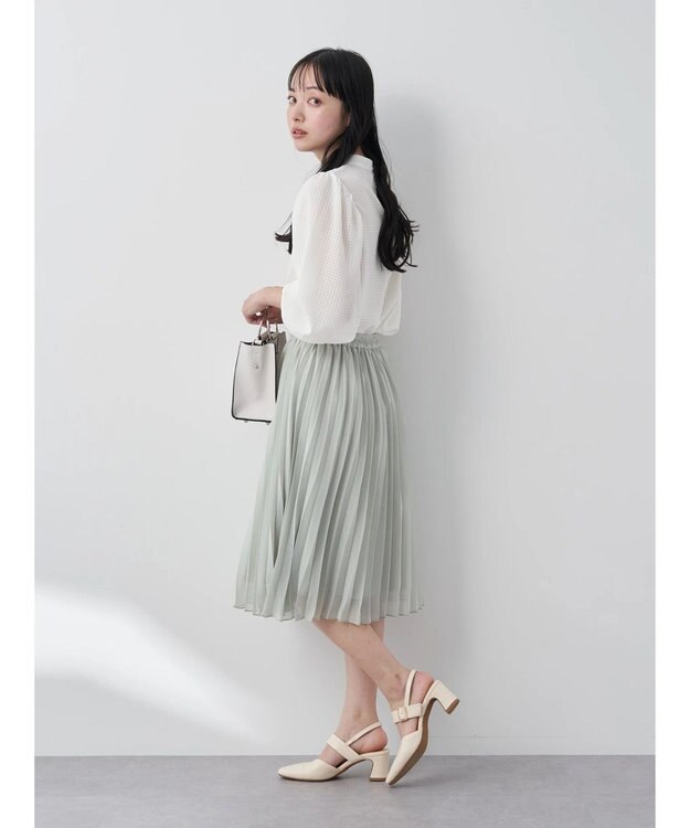 earth music&ecology Ｃｈｅｃｋドビーブラウス Off White