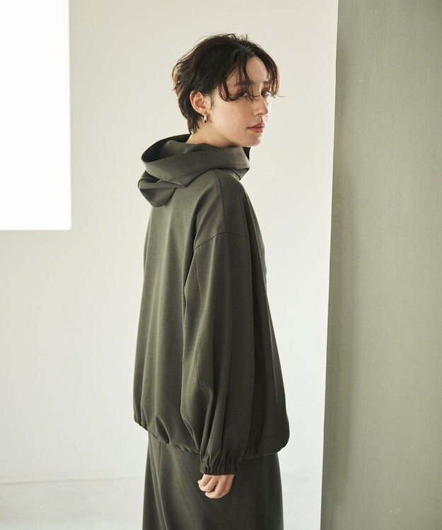 #Newans 【洗濯機可能】フ―ディーアノラック チャコール