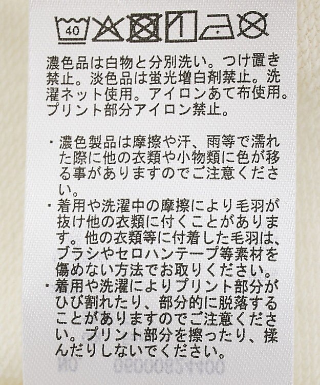 Green Parks アソートカレッジロゴ裏毛プルオーバー Ecru