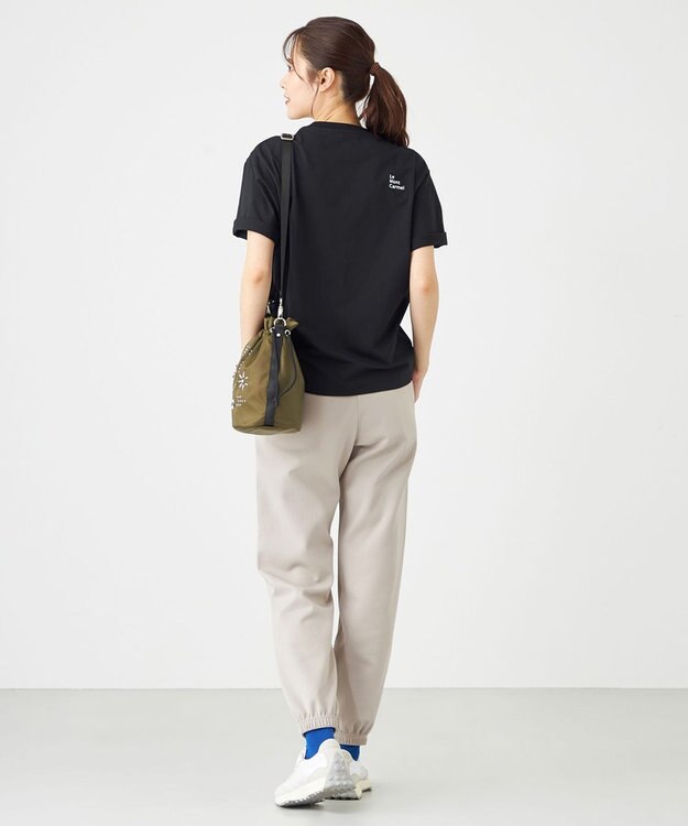 SHARE PARK LADIES 【UVカット・吸水速乾・ストレッチ・軽量 】ロゴポケットTシャツ（S・Mサイズ） ブラック系