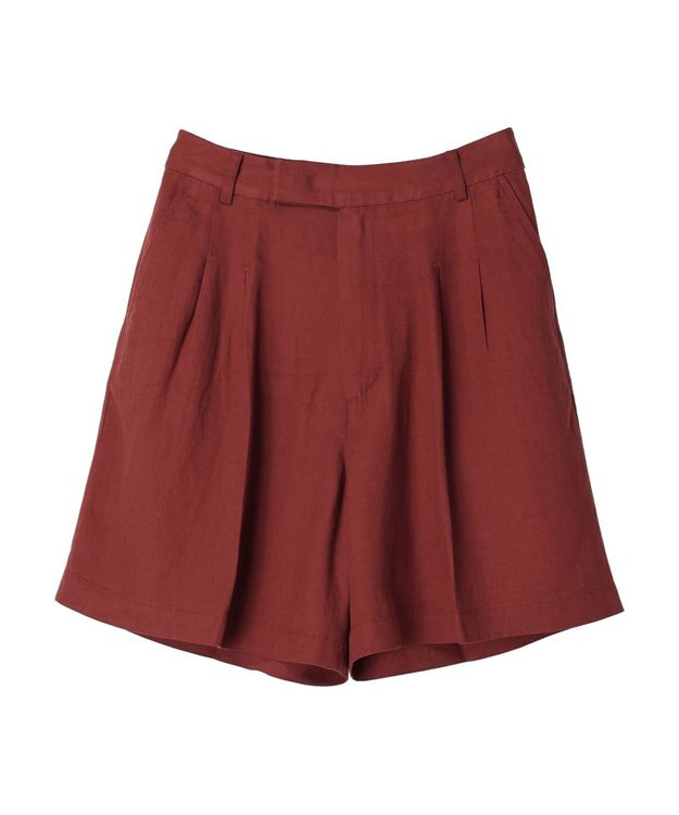 AMERICAN HOLIC リネンブレンドショートパンツ Brick Red
