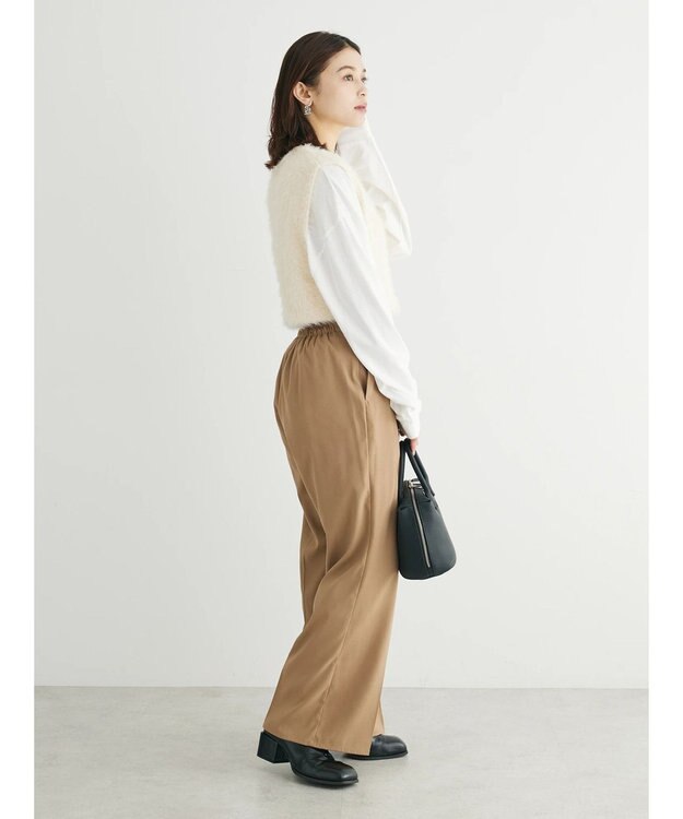 Green Parks ・Ｐｅｔｉｔ　Ｆｌｅｕｒ　シャギーニットベスト Ivory