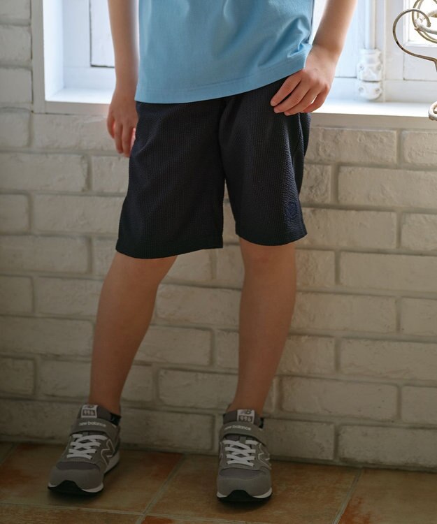 J.PRESS KIDS 【140-170cm】クールマックスサッカー ネイビー系