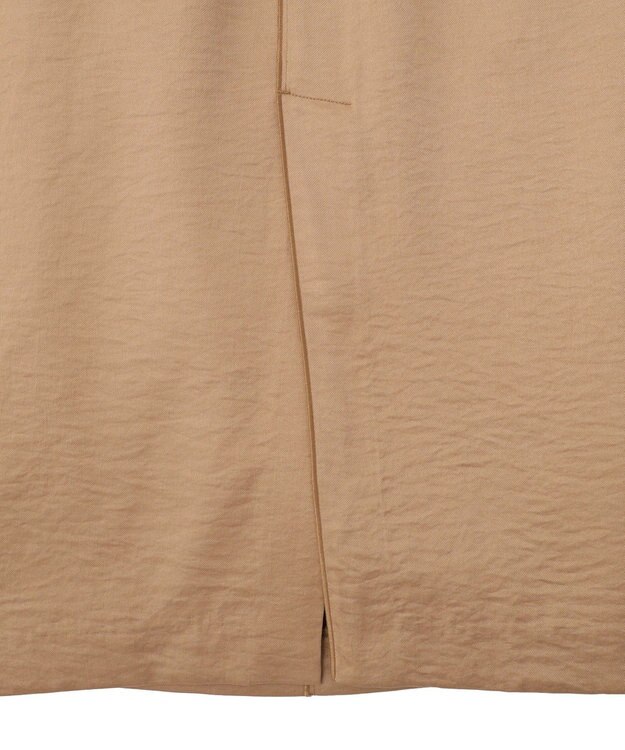 YECCA VECCA シャイニーツイルナロースカート Beige