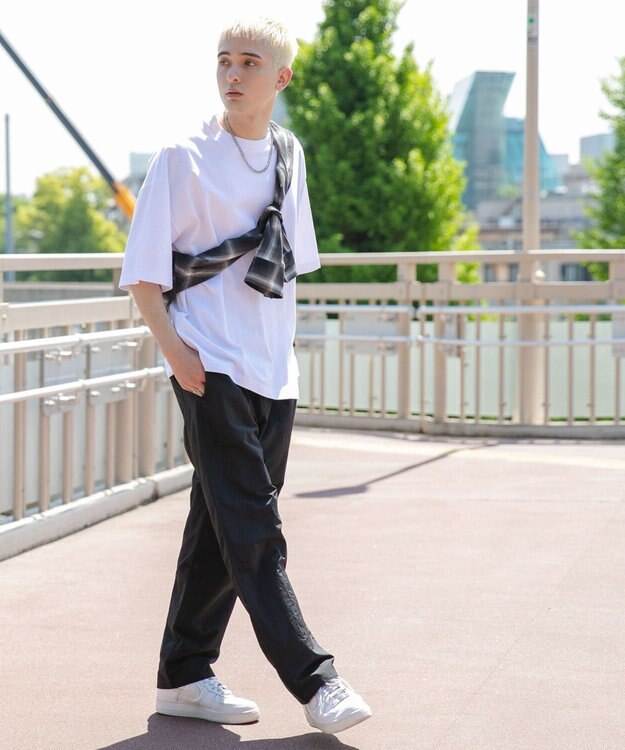 WEGO ナイロンイージーパンツ ブラック